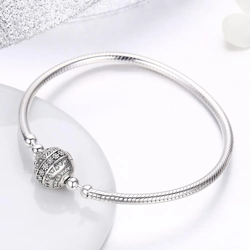 Womak fit браслет Pandora подвеска из стерлингового серебра 925 пробы змеиная цепь женский серебряный браслет