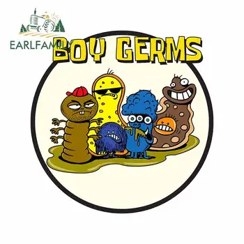 

EARLFAMILY 13cm x 12.7cm For BOY GERMS Fine Decal Personality Creative Car Stickers Bumper Motorcycle Vinyl Material Decoration