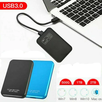 HDD 2.5 inch Portable External Hard Drive 2TB/1TB/500GB HD Externo Mobile Hard Disk Drives USB 3.0 Storage For Desktop Laptop 1