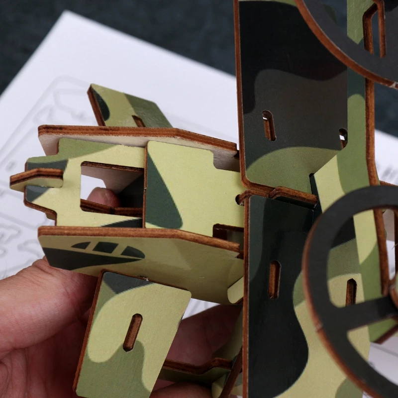 Креативный деревянный самолет вертолет собрать модель 3D головоломка Образование ребенок игрушка Handmand самолеты ручной работы пазл для Тренировки Мозга подарок