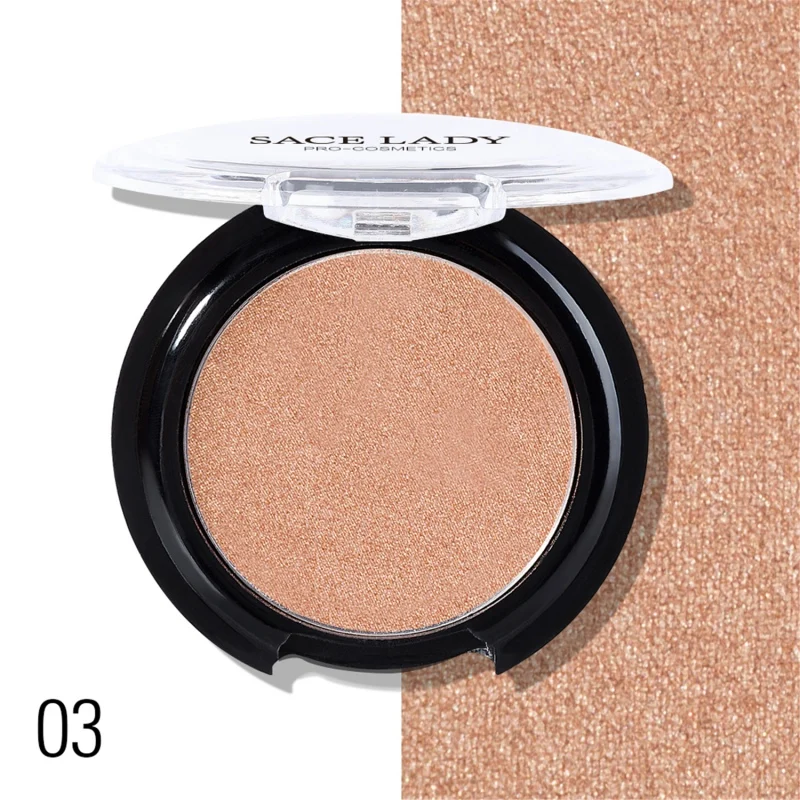 6 цветов стойкий мерцающий хайлайтер пудра Макияж Палитра для лица Iluminator Make Up Glow осветление Красота Макияж Косметика
