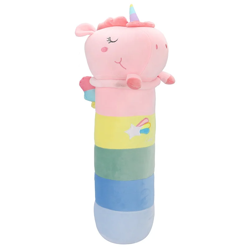 

Hot New Huggable Rainbow Unicorn Doll Pillow Children's Doll Plush Toy Pillow Christmas Gift Pink White 4 Sizes Available