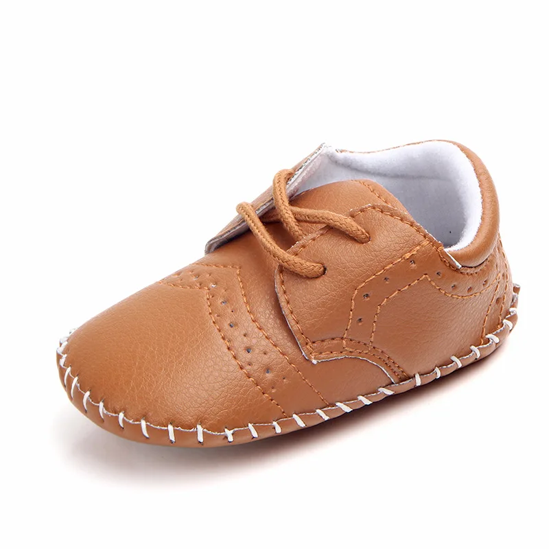CAMEL Foreign trade new wholesale baby toddler shoes babyshoes handmade stitching environmental PU baby shoes 1450 - Цвет: CAMEL