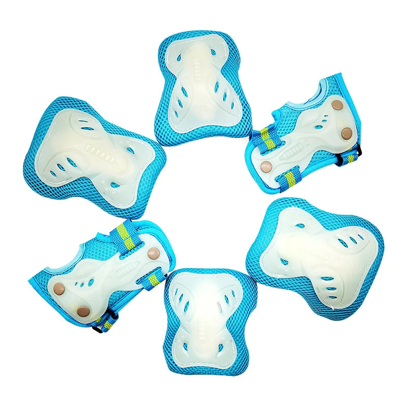 

Roller Skating Protective Clothing Set Children Fluorescent Night Light Skating Roller Skate Shoes Skateboard Kneecap Bicycle Sp