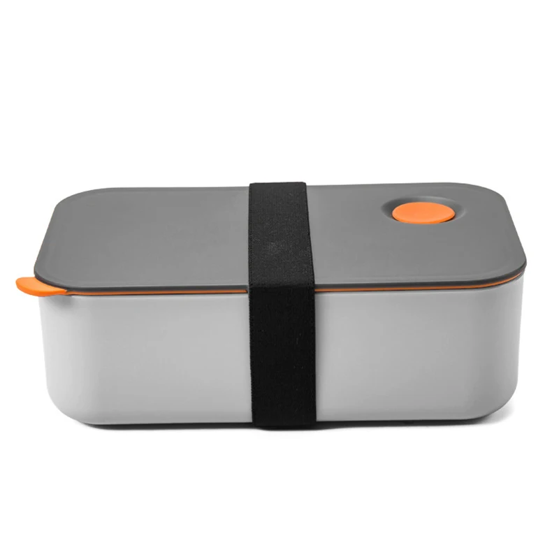 1200ml Lunch Box with 2 Flexible Compartments Hermetic Bento Box Microwave Dishwasher Safe MYDING