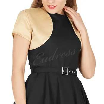 

Custom Made Short Sleeve Bolero Bridal Wedding Jacket Satin Bolero Jackets for Evening Dresses Champagne Party Jacket Shawls