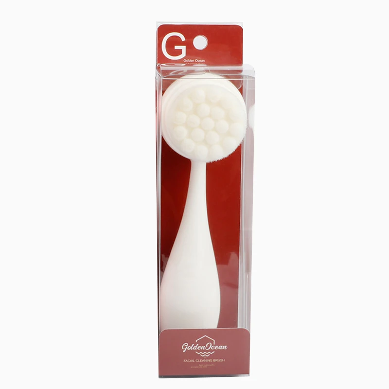 คู่ซิลิโคนแปรงทำความสะอาดผิวหน้าแบบพกพานวดหน้าExfoliating Blackhead