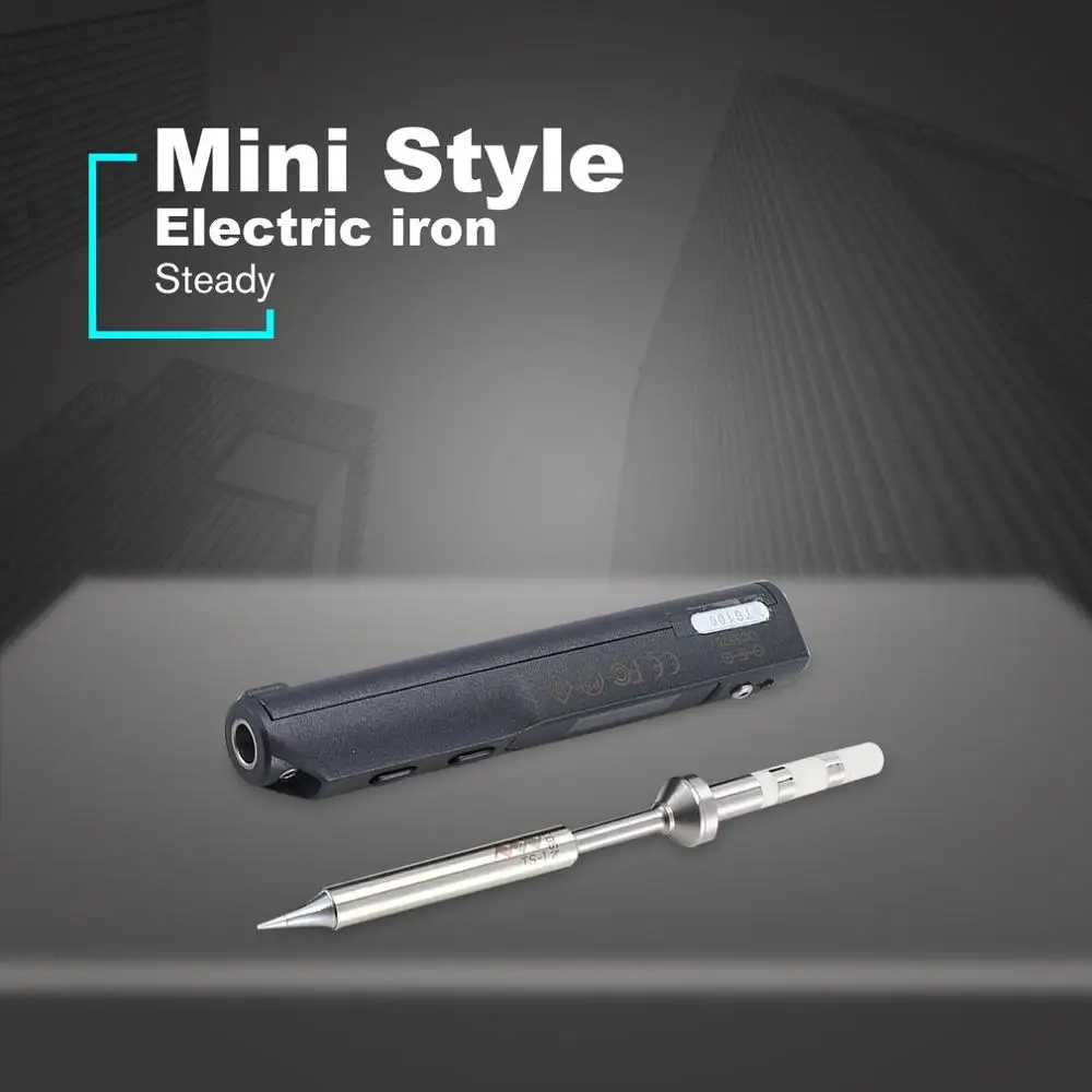 

Ts100-I Portable Mini Programmable Digital Lcd Display Electric Soldering Iron Soldering Stainless Steel Iron Tip