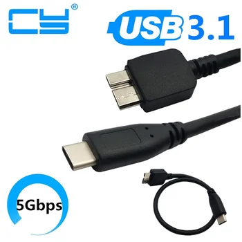 

USB 3.1 Type-C to USB 3.0 Micro B Cable Connector For MAC BOOK WINDOWS PC USB3.1 USB3.0 30cm 0.3m 100cm 1.0m