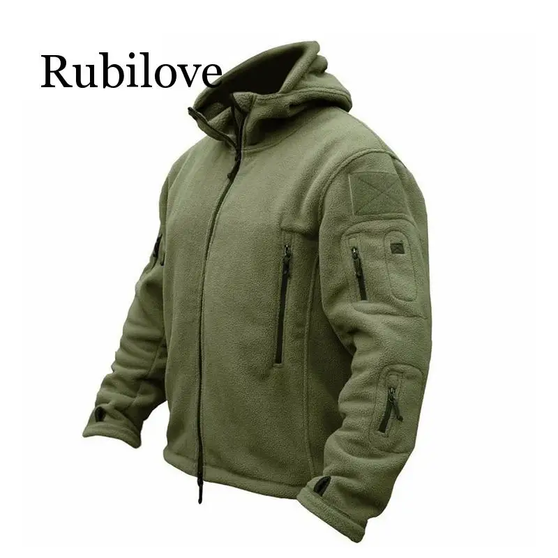 

Rubilove 2019 New Military Tactical Outdoor Soft Shell Fleece Jacket Men Army Sportswear Thermal Hunt Hiking Sport Hoodie Jacket