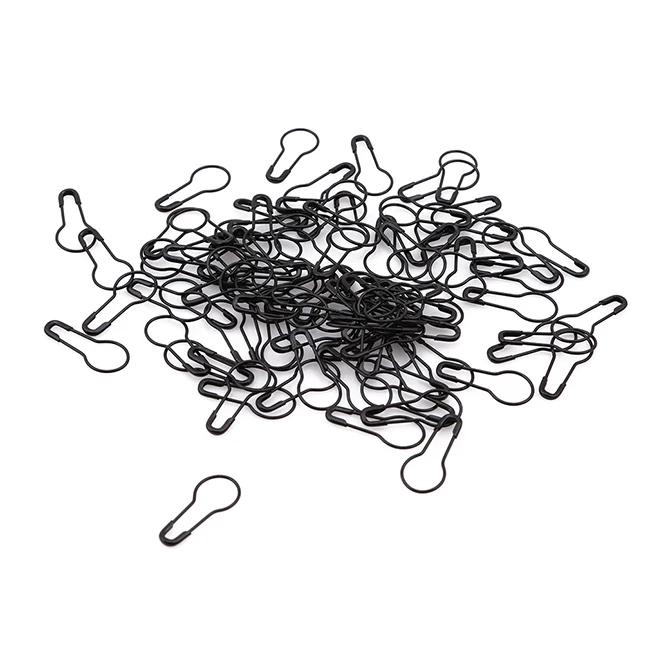 black DIY Швейные Инструменты, аксессуары, стальные груши, образные штифты для одежды, тыква, безопасная булавка, бирка, уплотнение, металл, черный, золотой, серебряный цвет, для домашнего использования - Цвет: black
