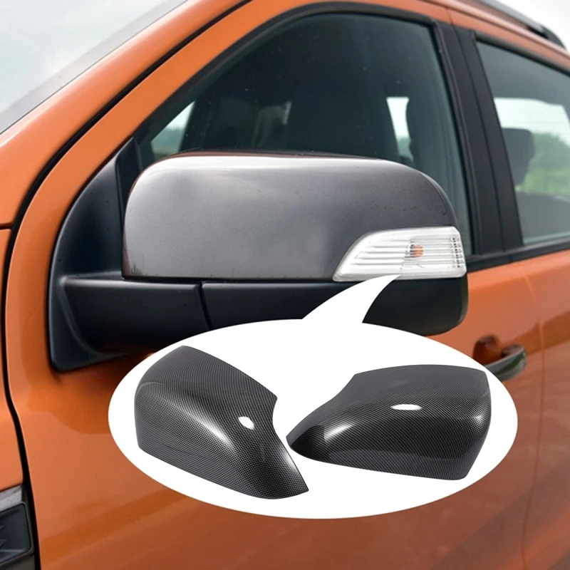 Для Ford Ranger / Everest 2012 2020 углеродное волокно зеркало заднего вида корпус крышка