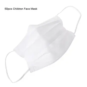 

50pcs Disposable Kids Boy Girl Mask 3 Layer Anti-Dustproof Children Face Mask