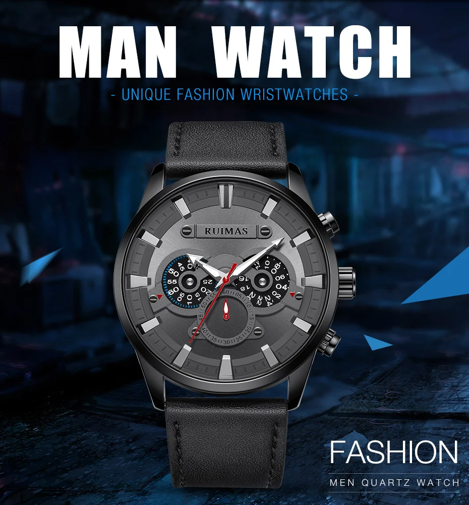 olhos qualidade um à prova dwaterproof água relógio redondo reloj hombre