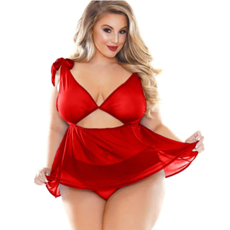 Сексуальная ночная рубашка женское нижнее белье комплект Babydoll сексуальная