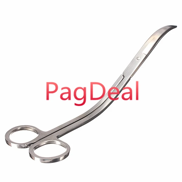 Akvárium Rozsdamentes Növényi Görbe Olló Víz Fű Mohás Vízmosás Vágóvágó Trimmer Haltisztító Szerszám - Image 3