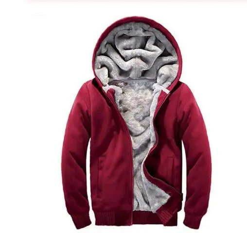 Hiver hommes vestes polaire chaud capuche epaisse Parka velours coupe vent manteaux кардиган толстовки с молнией