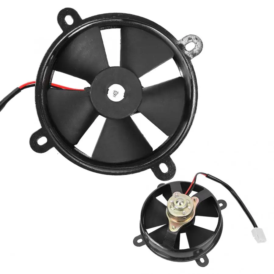 6in Radiator Electric Cooling Fan Black Vehicle Cooler Practical Car ATV Accessory Black Iron Brand New