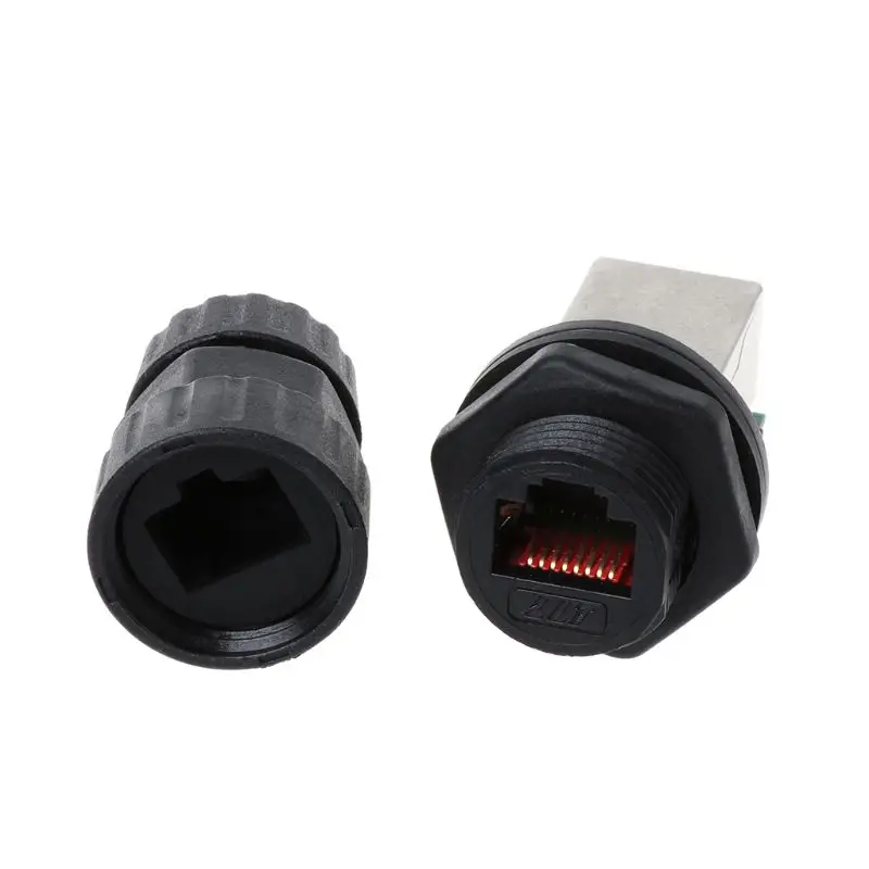 M19-RJ45 M19-RJ45 муфта Ethernet Lan Сетевой удлинитель водонепроницаемый кабельный разъем Щит разъем IP67 сменный на открытом воздухе портативный
