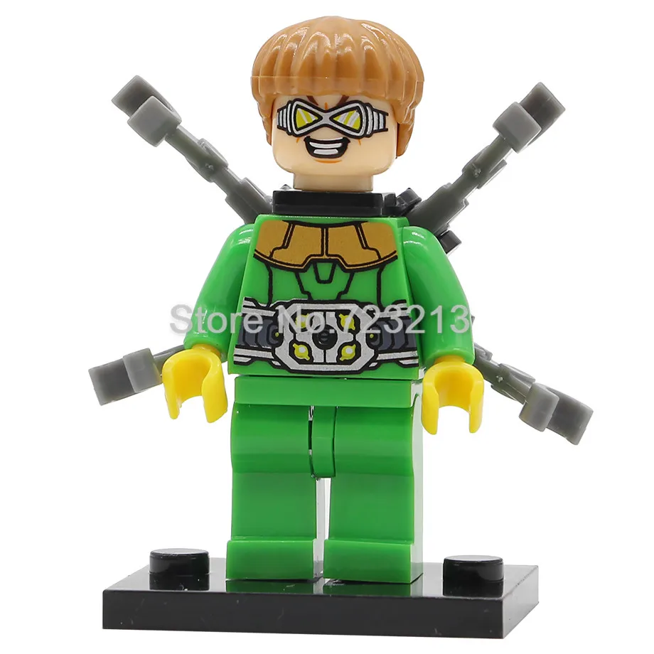 Doctor Octopus Новинка, одиночная фигурка супергероя Майлз Моралес, Человек-паук, Человек-паук, тень, Гвен, Железный Человек-паук, строительные блоки, игрушки - Цвет: Doctor Octopus