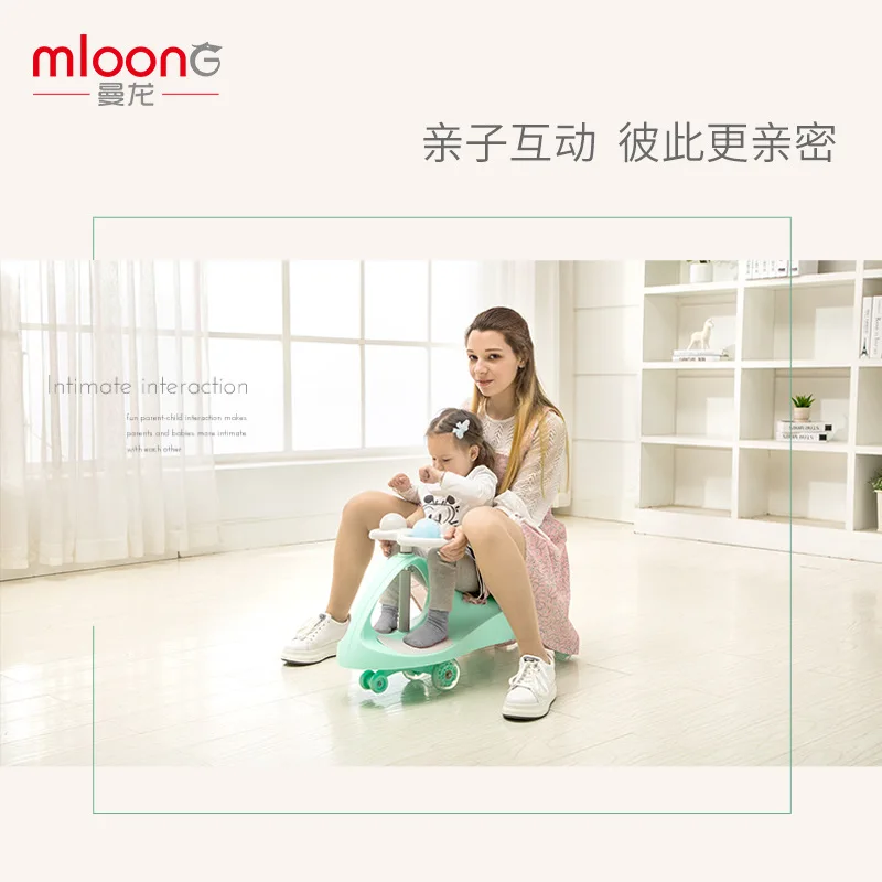 Man Dragon Swing Car Perambulator Luge универсальное колесо для детей 1-3-6 лет бесшумное колесо детские игрушки раздвижные ходунки
