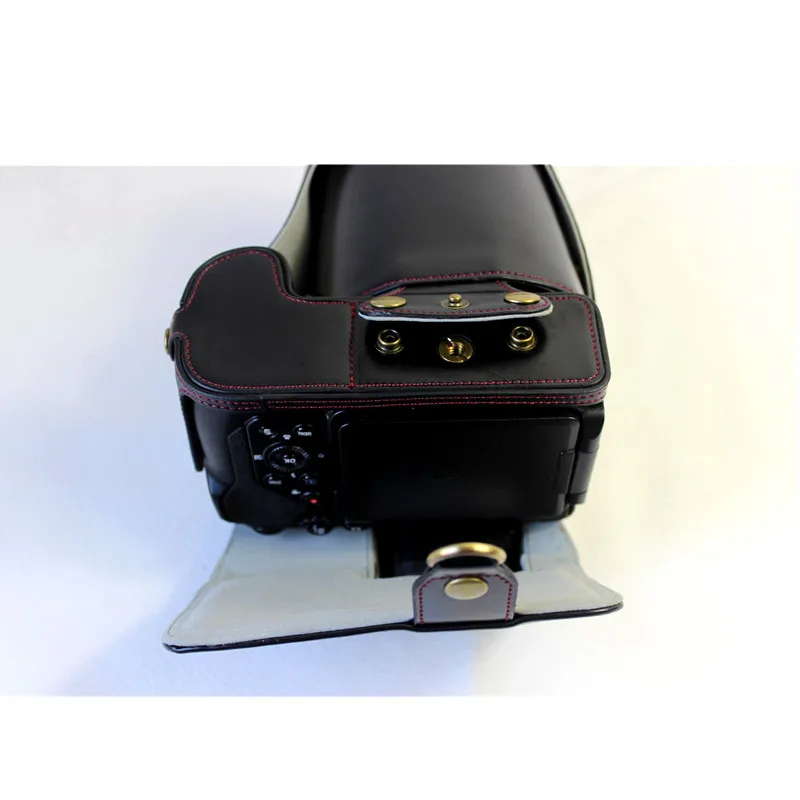 Подходит для Nikon COOLPIX P1000 pu кожаная сумка для камеры Защитная крышка P1000 Защитная Половина крышка основание открытие