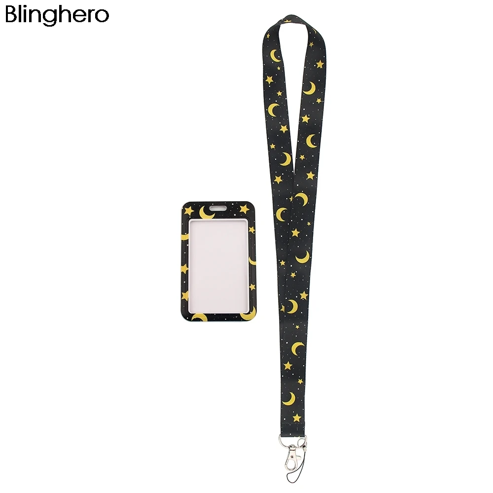 BH1268 Blinghero Cartoon Work Card Holders With Lanyard Sunflower Credit Card Card Bus Holder Identity With Neck Strap