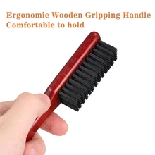 Новая мужская щетка для бороды, мягкая щетина, деревянная ручка, щетка для ухода за бородой, мужские аксессуары для бритья, Парикмахерская щетка для чистки волос, щетка для бороды