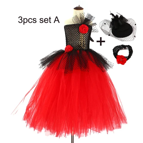 Length Girls Nutcracker Tutu Dress Spanish Chocolate Nutcracker Costume for Kids Ballet Dance Clothes Girls Christmas Dress