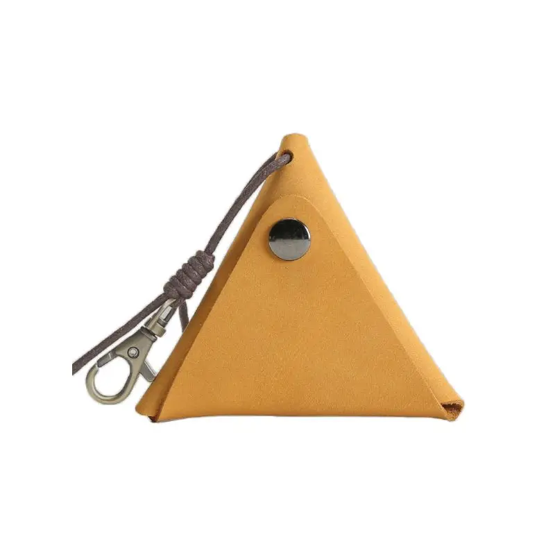 

Unisex PU Leather Coin Pouch Retro Purse Pocket Mini Wallet with Keychain 517D