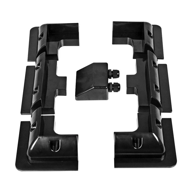 

7Pcs/Set Frame Solar Module Corner Mounting ABS Bracket Kit Motorhome Caravan RV Boat Solar Panel Stand Black