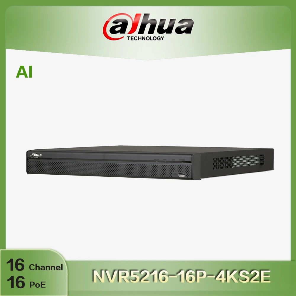 Сетевой видеорегистратор Dahua 16 каналов 1U 16PoE 4K и H.265 Pro | Безопасность защита