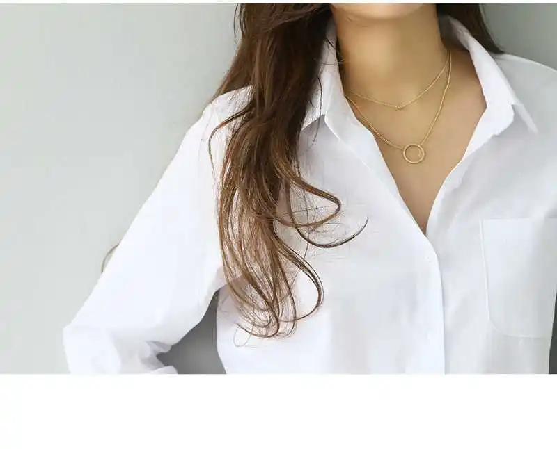 2020New Women White Shirt Female Blouse Tops Long Sleeve Casual Turn-down Collar OL Style Women Loose Blouses