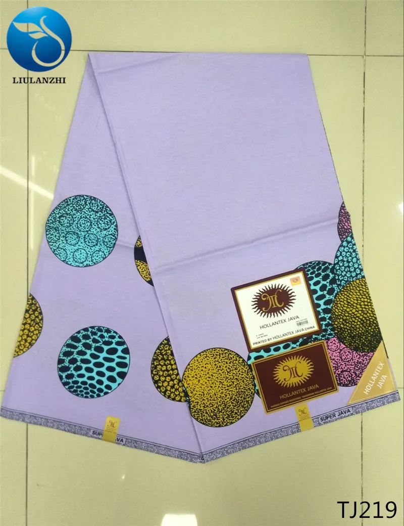 LIULANZHI африканская ткань Африканский воск ткань белого цвета в нигерийском стиле воск ткань s в африканском стиле; комплект одежды из хлопка с принтом; для ткань дизайн 6 ярдов TJ207-225 - Цвет: TJ219
