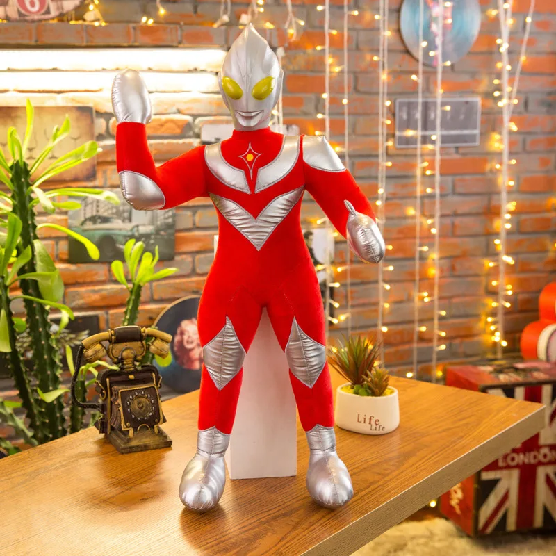 

Animation Cartoon Ultraman Tiga Plush Toys Large Size Anime Doll Universe Hero Doll