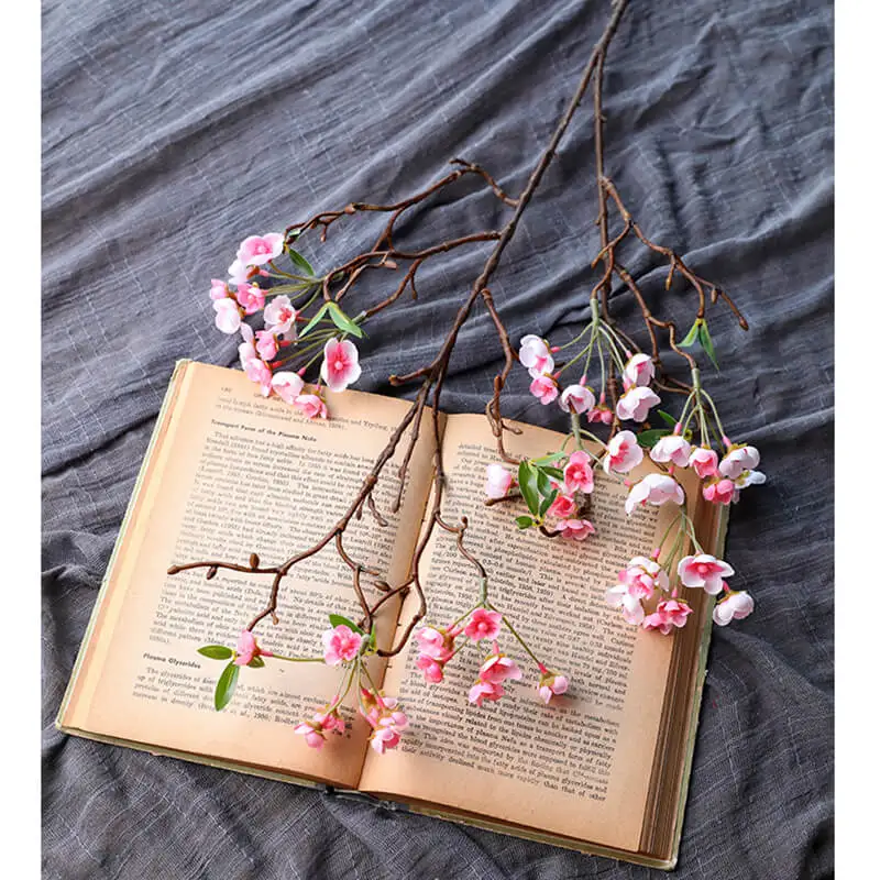 100 см длинный стебель яблони Искусственные цветы ветви домашнего стола украшения сада поддельные цветы декоративные