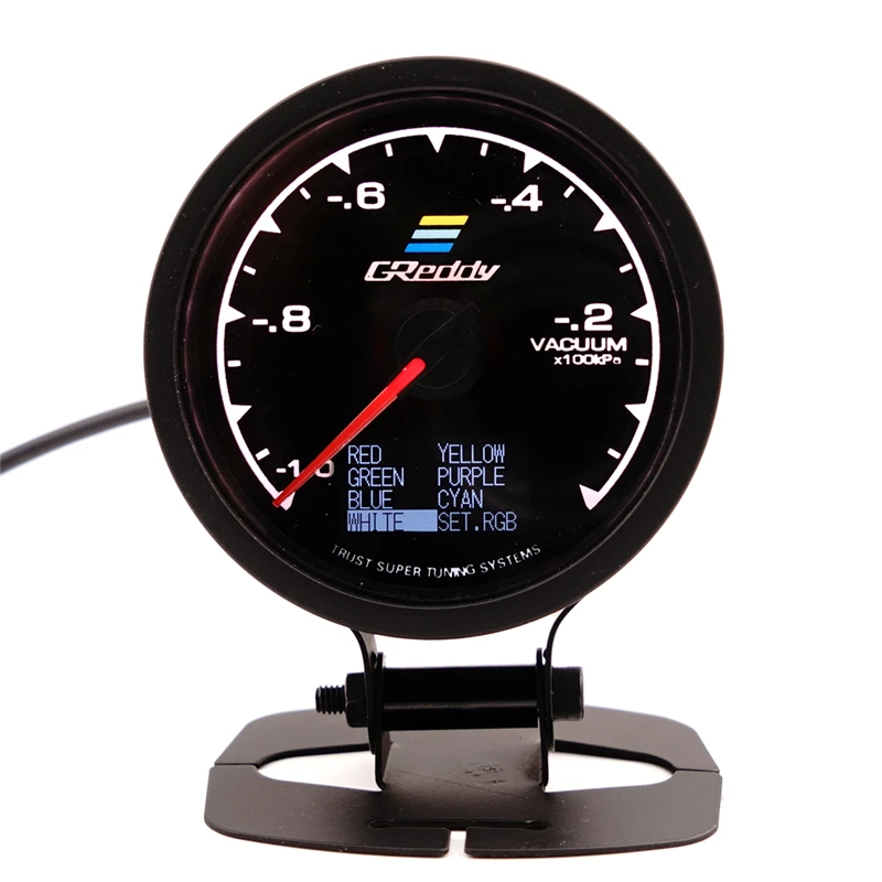 Спидометр GReddi Multi D/A lcd цифровой дисплей вакуумный автомобильный измерительный прибор 2,5 дюймов 62 мм 7 цветов в 1