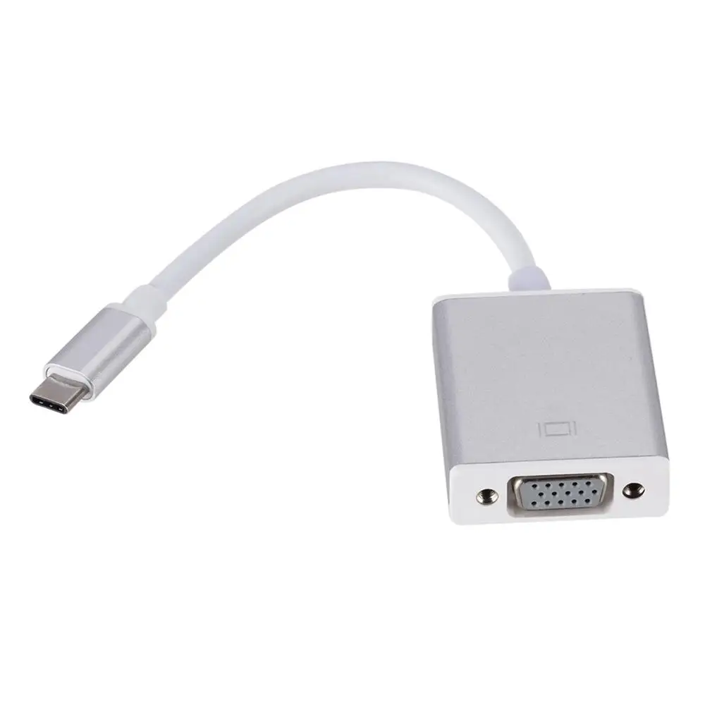 USB-C к VGA адаптер USB 3,1 type C USB-C к женскому VGA Кабель-адаптер для нового Macbook 12 дюймов Chromebook Pixel Lumia 950XL