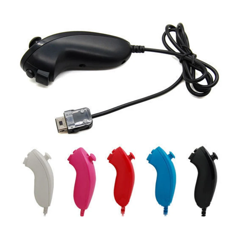Высококачественный пульт дистанционного управления для видеоигр Nunchuk Nintendo Wii