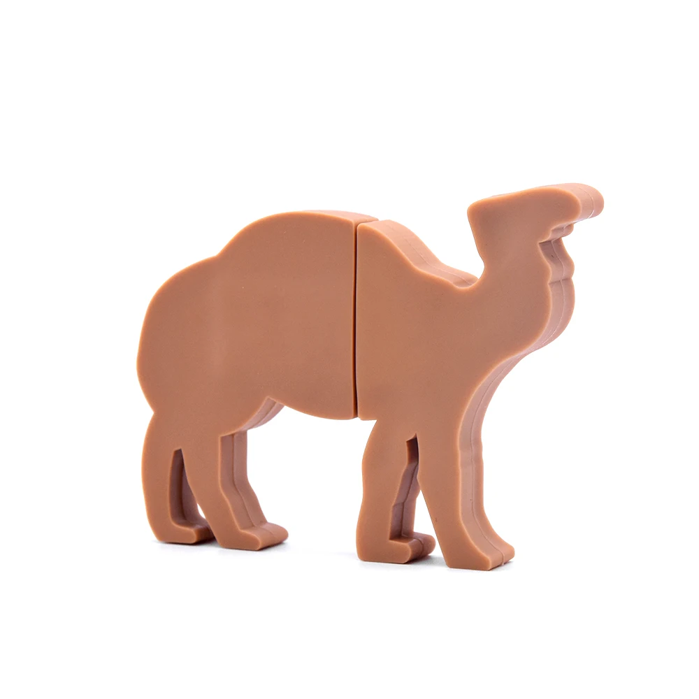 Креативный мультяшный микро USB флеш-накопитель 2,0 Mini Camel 128MB 32GB 64GB реальная емкость, фото-палка, флешка, объемный Подарочный диск для хранения
