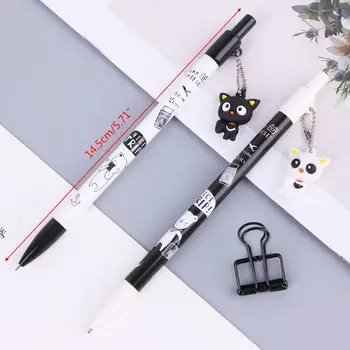 

2pcs 0.5mm Cartoon Cat Pendant Mechanical Pencil Plastic Automatic Pencils Pen