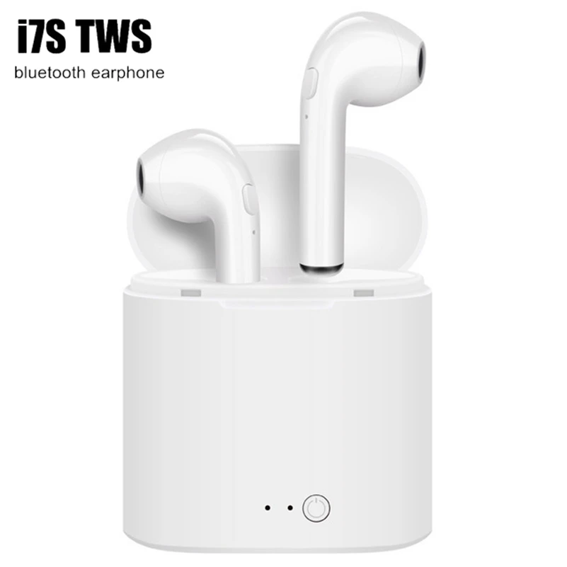 Мини беспроводные наушники вкладыши Bluetooth i7s с шумоподавлением гарнитура громкой