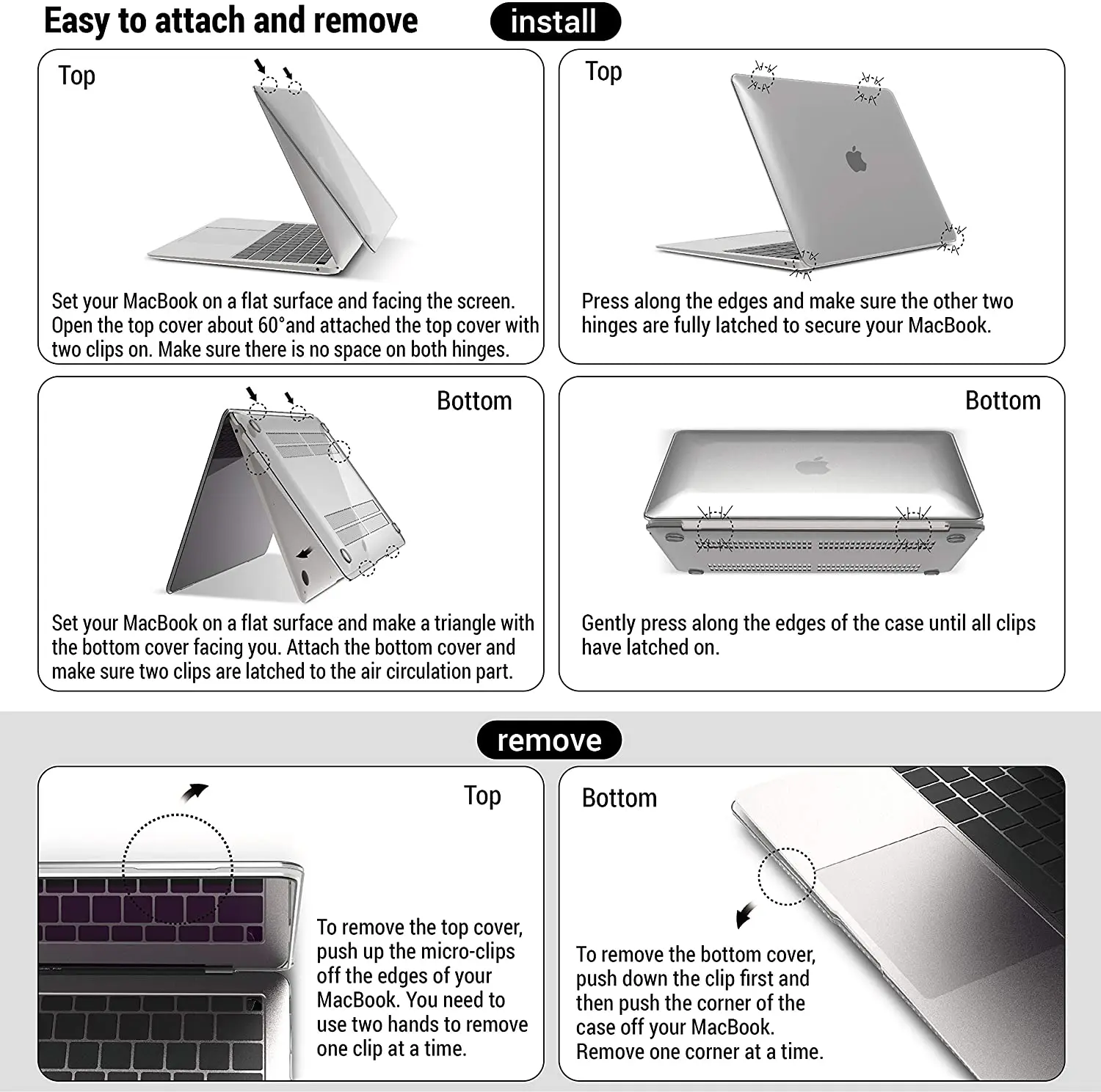 Rygou Cases Adaptados para Computadores para Macbook Pro 13 Case Case do Portátil para Macbook m1 Chip ar Pro Retina 11 12 13 15 16 - Imagem 5