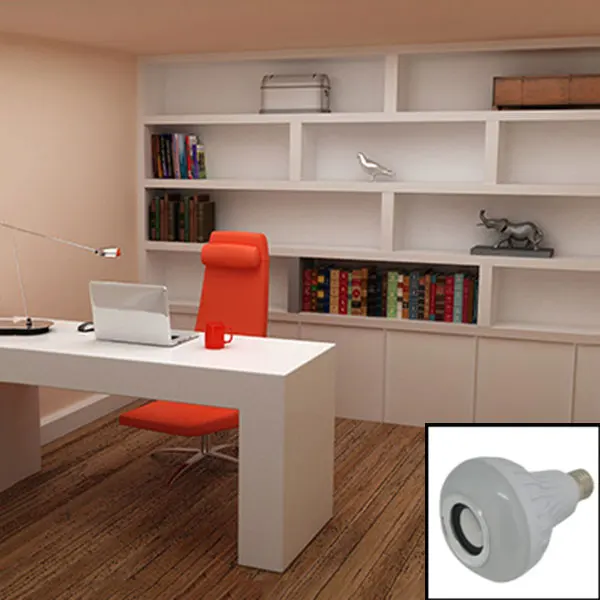 

Wireless Power Light 12W E27 LED RGBW Bluetooth Speaker Bulb Lamp Music Playing & Lighting with Remote Control GV99