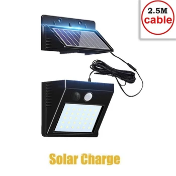 

30 LED Wireless Solar Light Outdoor Decor Waterproof PIR Motion Sensor LED Solar Wall Lamp For Outdoor Yard Garden Lamps indoor