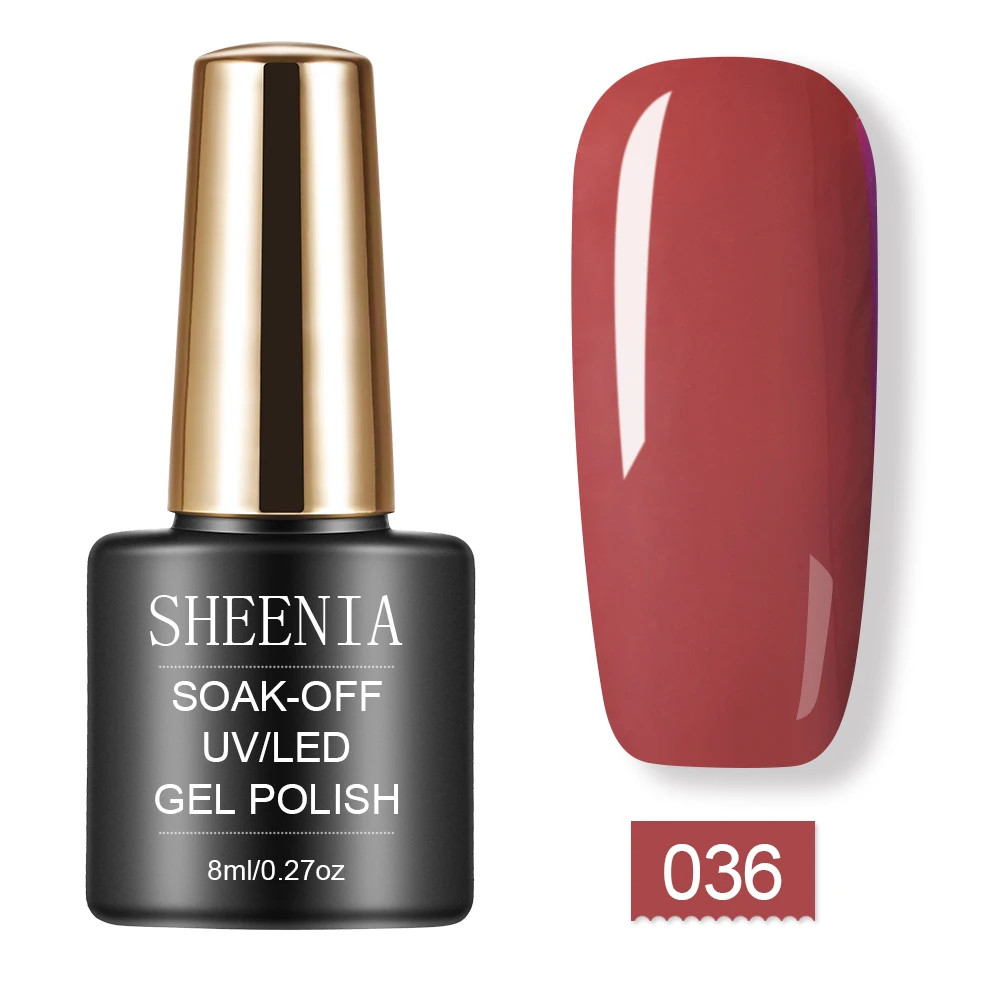 S036 Nail Gel Polish UV Gel Polishes Semi Permanent Gel Varnish Hybrid Glitter Color Gel Polish Manicure Primer Top Coat Nail Art - Цвет: S036