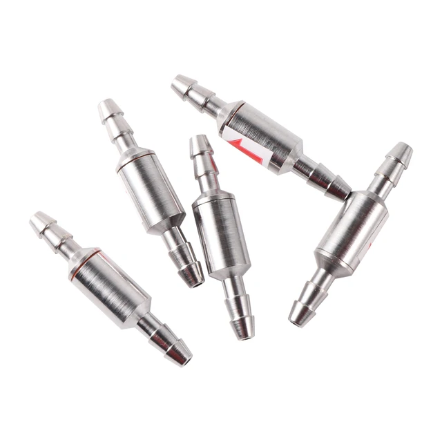 Rozsdamentes Acél 4 Mm-Es Nem Visszatérő Szelep Kerti Öntözési Vízellátás Ellenőrző Haltartály Co2 Rendszer-Széntellenes Egyirányú - Image 5