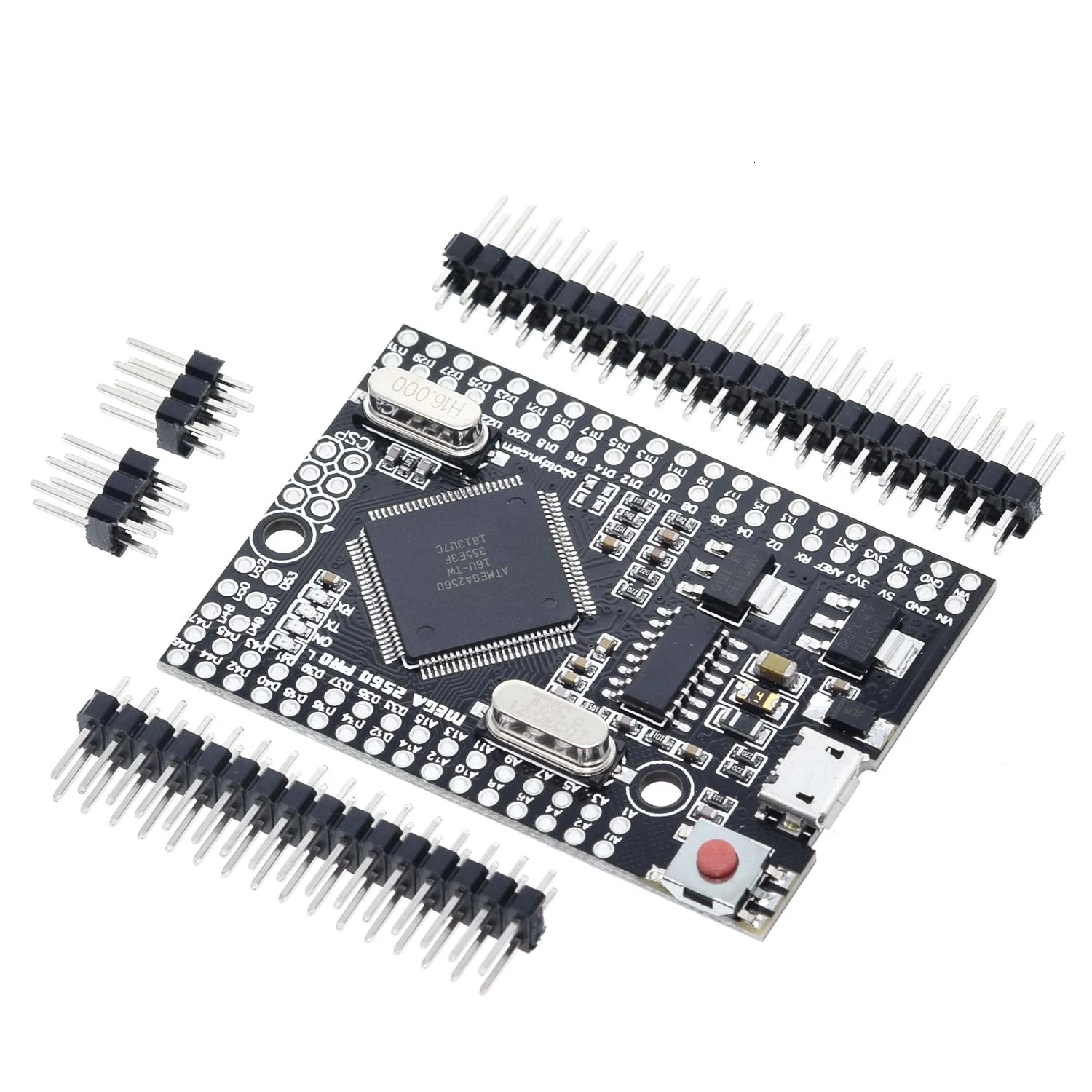 TZT Mega2560 PRO MINI 5V (встроенный) CH340G ATmega2560 16AU с штыревыми разъемами совместимыми arduino Mega