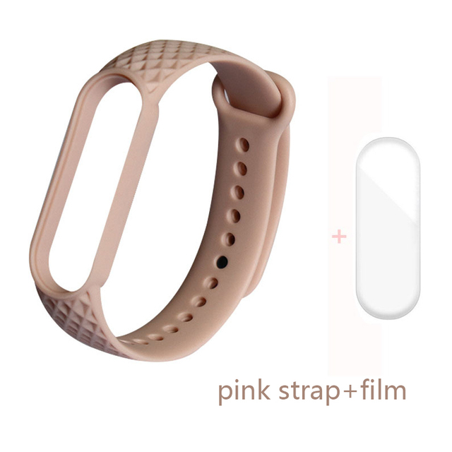 for Xiaomi Band 6 5 4 3 Strap Replacement Wristband MiBand 6 5 Wristband TPU Rhombus Strap for xiaomi Mi Band 5 6 strap