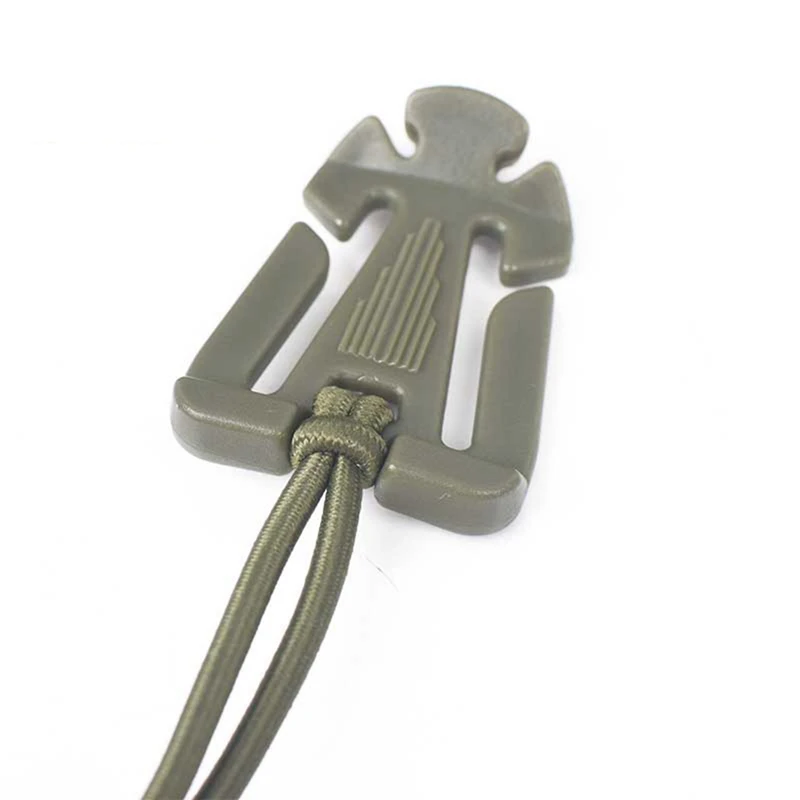 Element 4PCS/Pack Web Dominator Molle Backpack Carabiner Elastic Rope Webbing Buckle Winder Flashlight EDC Outdoor camping Tool